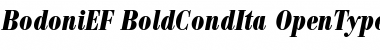 Download BodoniEF BoldCondIta Font Title Preview