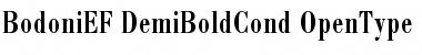 Download BodoniEF DemiBoldCond Font Title Preview