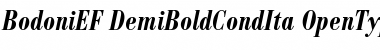 Download BodoniEF DemiBoldCondIta Font Title Preview