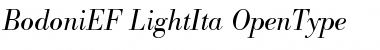 Download BodoniEF LightIta Font Title Preview