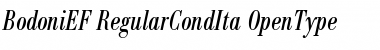 Download BodoniEF RegularCondIta Font Title Preview