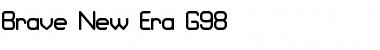 Download Brave New Era G98 Regular Font Title Preview