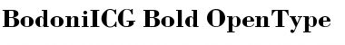 Download BodoniICG Bold Font Title Preview