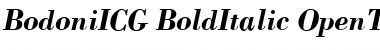 Download BodoniICG BoldItalic Font Title Preview
