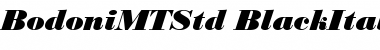 Download Bodoni MT Std Black Italic Font Title Preview