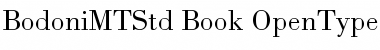 Download Bodoni MT Std Book Font Title Preview