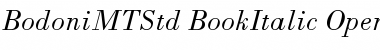Download Bodoni MT Std Book Italic Font Title Preview