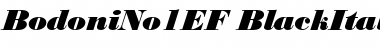 Download BodoniNo1EF BlackItalic Font Title Preview