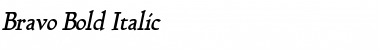 Download Bravo Bold Italic Font Title Preview