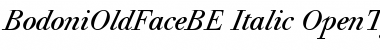 Download Bodoni Old Face BE Italic Font Title Preview