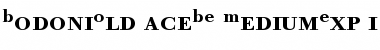 Download Bodoni Old Face BE Medium Expert Font Title Preview