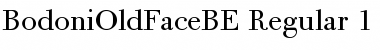 Download Bodoni Old Face BE Regular Font Title Preview
