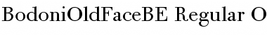 Download Bodoni Old Face BE Regular Font Title Preview