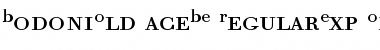Download Bodoni Old Face BE Regular Expert Font Title Preview