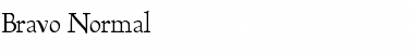 Download Bravo Normal Font Title Preview
