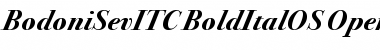 Download Bodoni Seventytwo ITC Bold Italic OS Font Title Preview