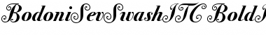 Download Bodoni Sev Swash ITC Bold Italic Font Title Preview