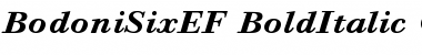 Download BodoniSixEF BoldItalic Font Title Preview