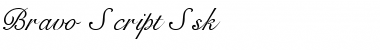 Download Bravo Script Ssk Regular Font Title Preview