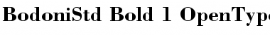 Download Bodoni Std Bold Font Title Preview