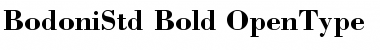 Download Bodoni Std Bold Font Title Preview