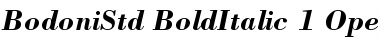 Download Bodoni Std Bold Italic Font Title Preview