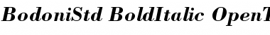 Download Bodoni Std Bold Italic Font Title Preview