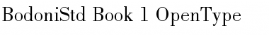 Download Bodoni Std Book Font Title Preview