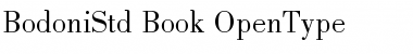 Download Bodoni Std Book Font Title Preview