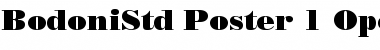 Download Bodoni Std Poster Font Title Preview