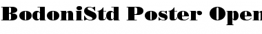 Download Bodoni Std Poster Font Title Preview