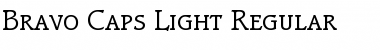 Download Bravo-Caps-Light Regular Font Title Preview