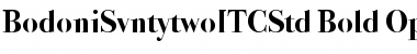 Download Bodoni Svntytwo ITC Std Bold Font Title Preview