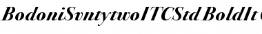 Download Bodoni Svntytwo ITC Std BoldIt Font Title Preview