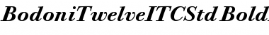 Download Bodoni Twelve ITC Std Bold Ita Font Title Preview