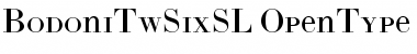 Download BodoniTwSixSL Regular Font Title Preview