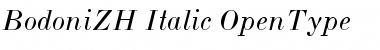 Download BodoniZH-Italic Regular Font Title Preview
