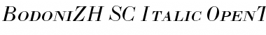 Download BodoniZH-SC-Italic Regular Font Title Preview
