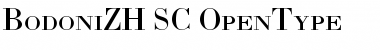 Download BodoniZH-SC Regular Font Title Preview