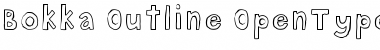 Download Bokka Outline Font Title Preview