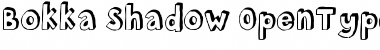 Download Bokka Shadow Font Title Preview