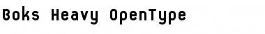 Download Boks-Heavy Heavy Font Title Preview