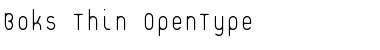 Download Boks-Thin Thin Font Title Preview