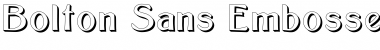 Download Bolton Sans Embossed Regular Font Title Preview
