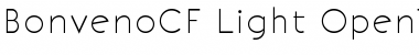 Download BonvenoCF Light Font Title Preview