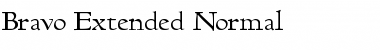 Download Bravo-Extended Normal Font Title Preview