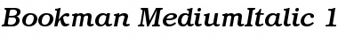 Download ITC Bookman Medium Italic Font Title Preview