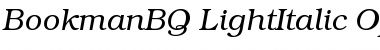 Download Bookman BQ Regular Font Title Preview