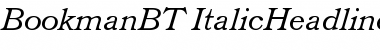 Download Bookman Italic Headline Font Title Preview