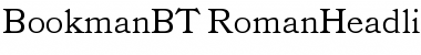 Download Bookman Headline Font Title Preview
